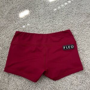 2.5” Burgundy Fleo Shorts